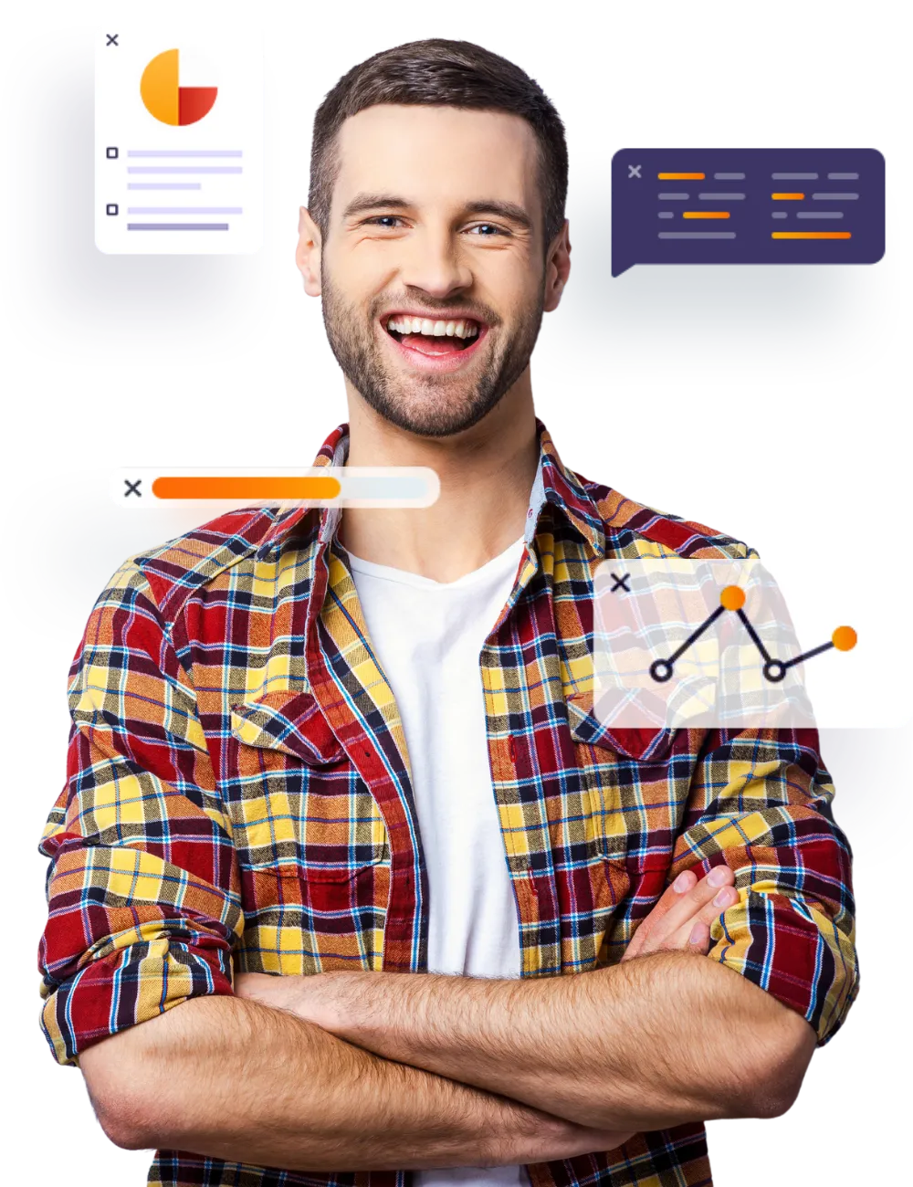 All-In-One Chatbot Tool multi-platform chat commerce showing Facebook Messenger, Instagram DM, and web browser integration