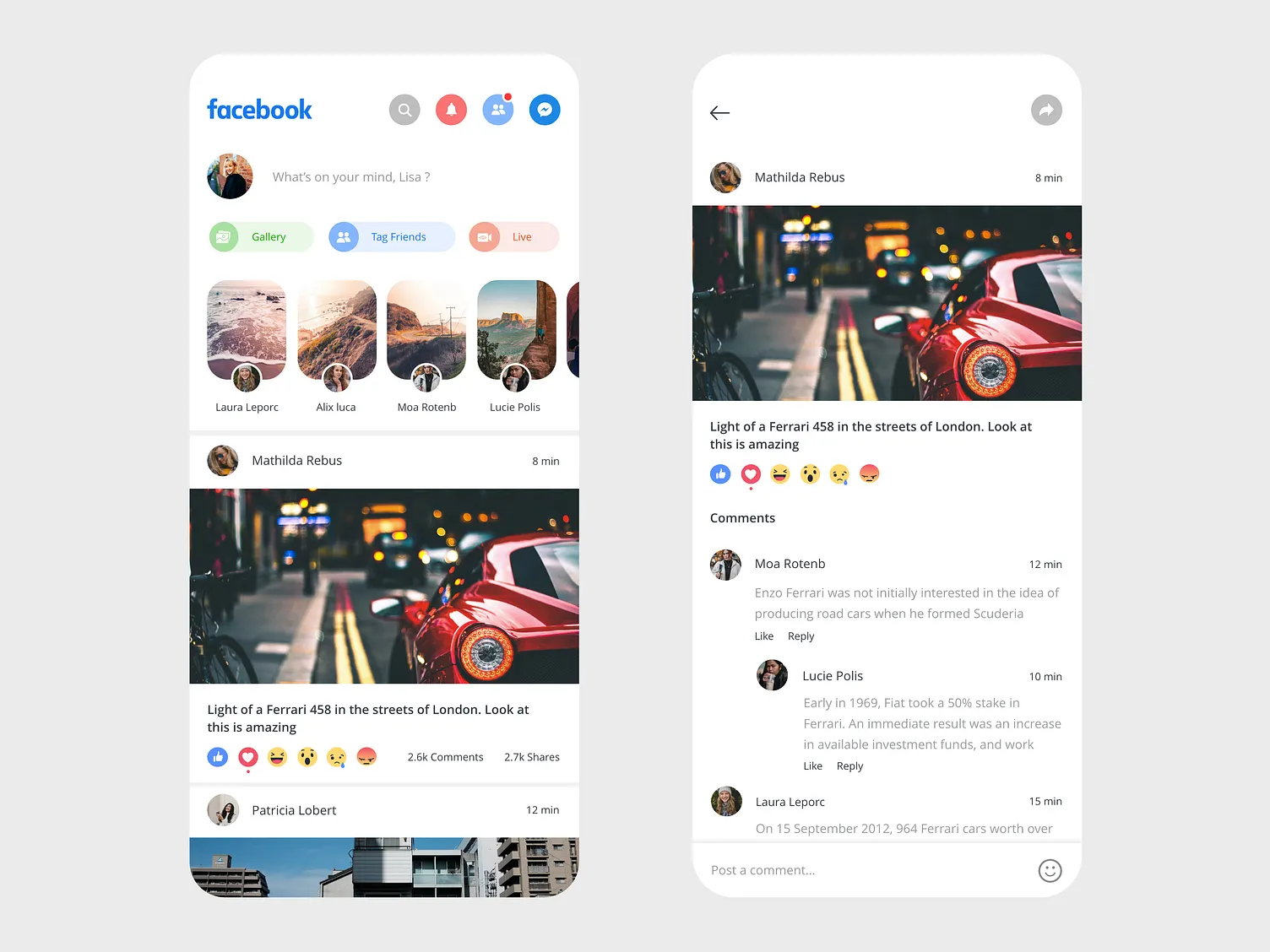 Comments Growth Tool Interface